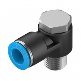 QSLV-G1/4-8 Угловой штуцер с цанговым зажимом и резьбой