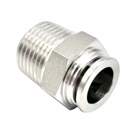 SPC06-02S2P Штуцер прямой нерж PT1/4 6мм